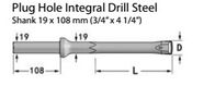Durable Integral Bor Rod / Batu Drilling Tools Untuk Coal Cutting / Tunneling