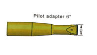 Pilot Adaptor 6 ° / Thread Drill Shank Model R25 Alat Pengeboran Batuan