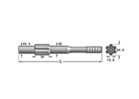 Hd712 788mm Shank Adapter Logo Kustom Pengeboran Sumur Air