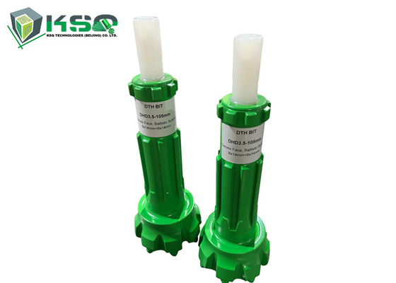 90mm Dan 105mm DTH Bor Bit Untuk COP35 / DHD3.5 DTH Hammer Warna Hijau Dengan Klep Kaki