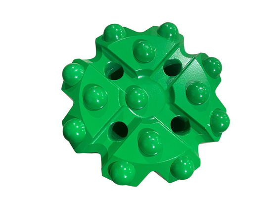 Hijau / Biru Retrac Button Bit Untuk Hard Medium Untuk Hard Rock Mining Bagian T-WIZ60-115