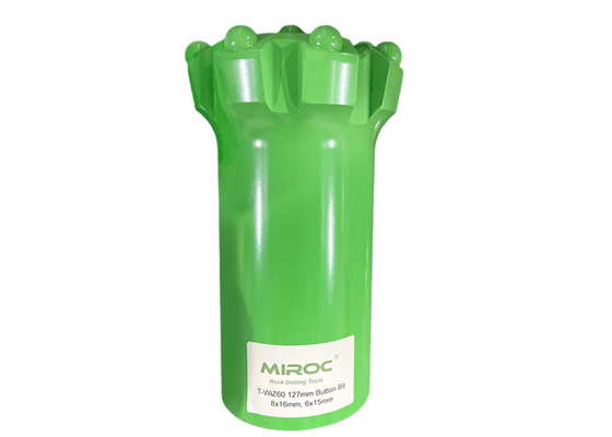 Top Hammer Rock Drilling Tools T-WIZ60 102mm Thread Button Bits untuk quarrying dan pertambangan