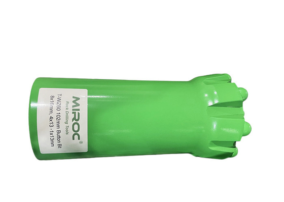 Top Hammer Rock Drilling Tools T-WIZ60 102mm Thread Button Bits untuk quarrying dan pertambangan