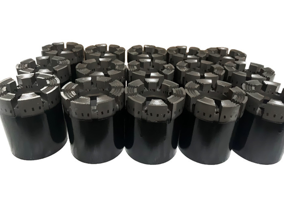 Industri Eksplorasi Mineral NQ Black Geological Diamond Core Drill Bits untuk Kinerja Superior