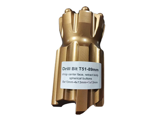 T51-89mm Retrac Tungsten Carbide Drill Bit Untuk Kinerja Pengeboran yang Lama