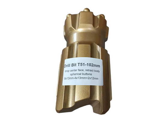 89mm-127mm T51 Diameter Retractable Drill Bit Untuk Tunneling Forging Processing Jenis
