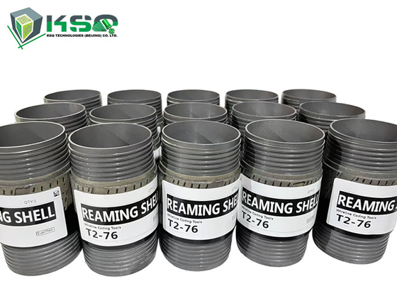 T2-76mm Alat Pengeboran Inti Reamers Reamiing Shell Untuk Meningkatkan Efisiensi Eksplorasi Mineral