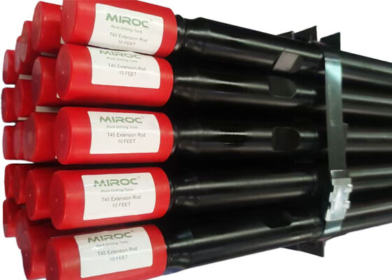 T38, T45 China Threaded Extension MM Rock Drill Rod untuk Pengeboran