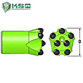 1,5 inci Tapered industri Drill Bits, 12 derajat 30mm 40mm Rock Drill bit