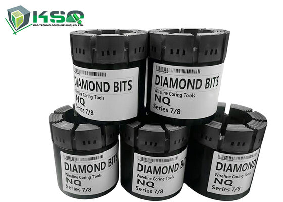 Berkualitas tinggi NQ Impregnated Diamond Core Bit Untuk Hard Rock Core Drilling Eksplorasi Geologi