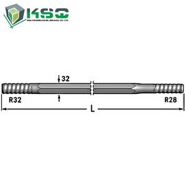 R28 Drifter Rod R32-Hex 32-R28 Flushing lubang 9.6 mm