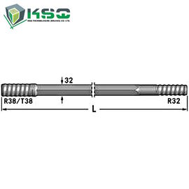 R32 Drifter Rod R / T38-Hex 32-R32 Flushing Lubang 9,6 mm