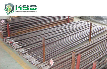 Putaran Alloy Steel Rock Drill Rod T38 Panduan Kecepatan Rod Flushing Lubang 17mm