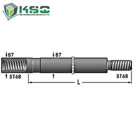 Tungsten Carbide ST68 Threaded Bor Rod / Tabung Flushing Lubang 30 mm