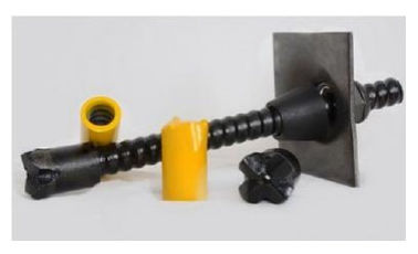 Pengeboran Hollow Anchor Bolt R25N Diameter Luar 25mm 150KN - Kapasitas 200KN
