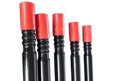 R32 Hex Round Steel Threaded Drill Rod Kekuatan Tinggi Untuk Mesin Bor Pertambangan