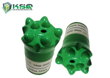 7 Tombol Tapered Button Drill Bit Dengan Alat Pengeboran Rok Panjang / Pendek