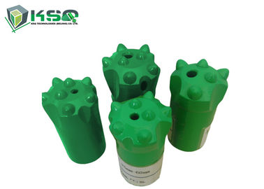 32-42mm Dengan Pengeboran Batu Rok Pendek / Panjang Bit Tombol Meruncing