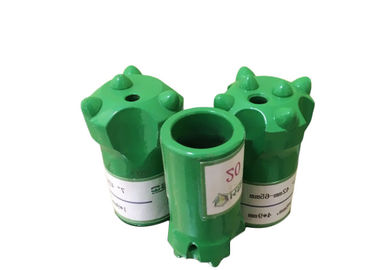 32-42mm Dengan Pengeboran Batu Rok Pendek / Panjang Bit Tombol Meruncing