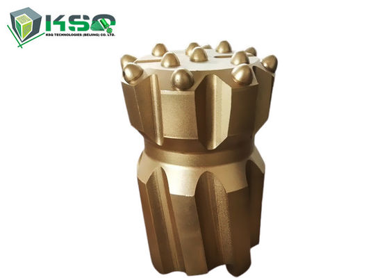 Tombol Retrac Tungsten Bor Bit T38 115mm Diameter Dengan Miring Tubuh Untuk Penggalian