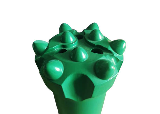 T38 64mm Alat Pengeboran Penambangan Balistik Tombol Bits Pengeboran Batu