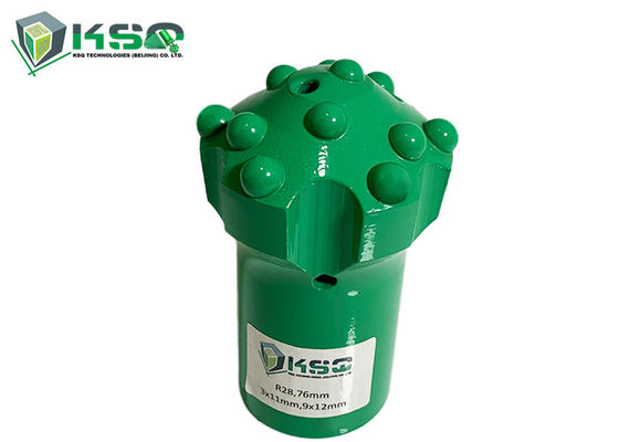 R28 76mm Carbide Reaming Dome Threaded Button Bit Untuk Pengeboran Batu