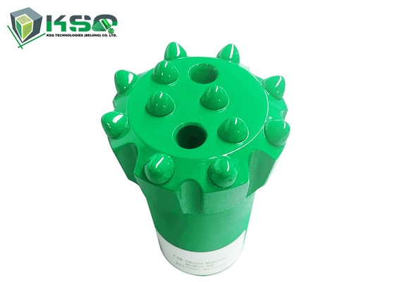 T38 - 89mm Untuk Pengeboran Batu Tombol Bulat / Balistik Bit Tombol Bor Berulir