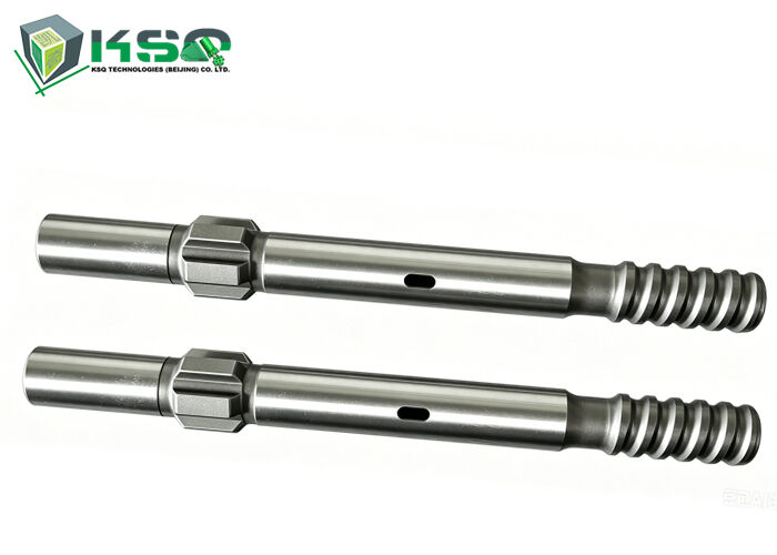 445Mm COP 131 T38 Adaptor Batang Melayang Baja Paduan Kekuatan Tinggi untuk Bor Batu Hidraulik