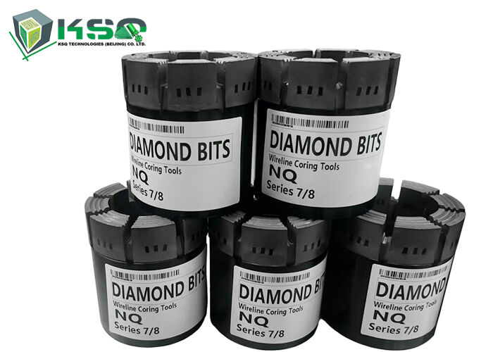 Berkualitas tinggi NQ Impregnated Diamond Core Bit Untuk Hard Rock Core Drilling Eksplorasi Geologi