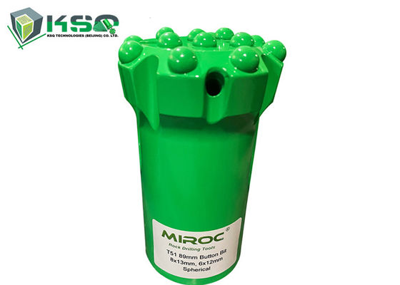 T38 76mm Tungsten Carbide Mining Tools Thread Tombol Bor Batu Bits