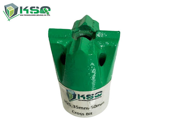 H25 Dia 35mm-57mm Tombol Bor Untuk Thread Penambangan