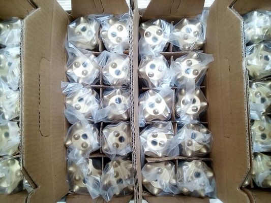 7/11/12 Gelar Tungsten Carbide Tapered Tombol Bor Bit Untuk Batu / Pertambangan, ISO apporoved