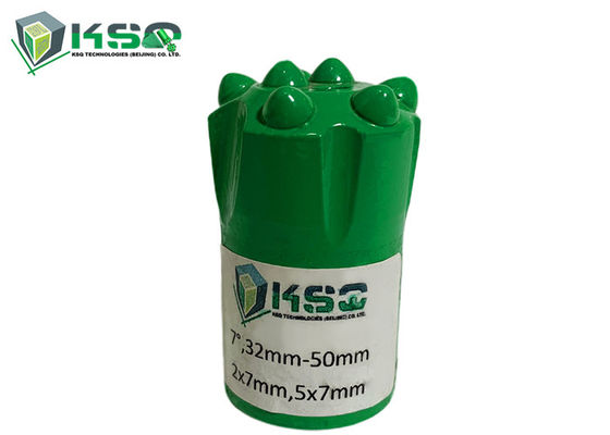 Mining Drilling Tunneling Tapered Button Bit Rok Pendek 7 Derajat 32-50mm