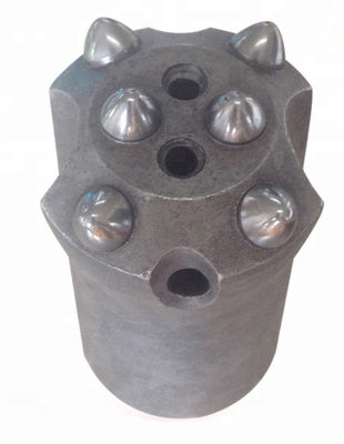36mm 11 Gelar Tombol Drill Bit, Keras 6 Tombol Meruncing Rock Tombol Bit