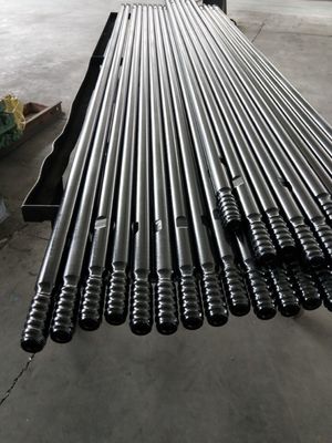 T38 T45 T51 Mining Rock Drilling Tools Thread Extension Rods Dengan 600mm - 6400mm Panjang