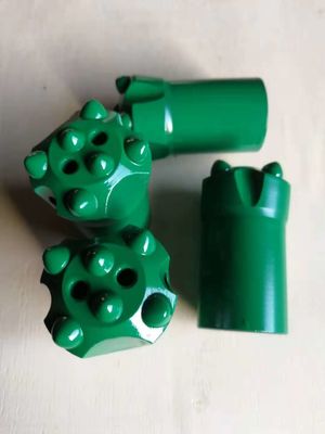 Presisi Tombol Drill Bit Tapered Rock Bits Panjang / Pendek Rok Rock Untuk 7/11/12 Gelar Drill Rod