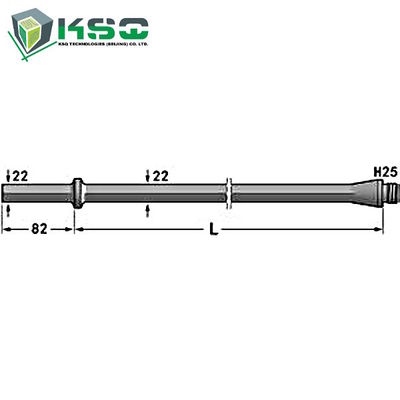 H25 Hex 22 mm Bor Rod Shank 108 mm