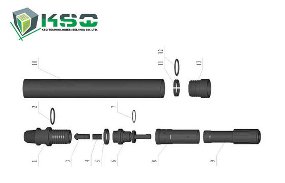 Drilling Tools DTH Untuk DTH345 Hammer, DTH345-12 Bit pengikut Cincin