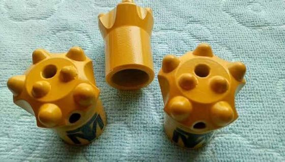 Bor Lubang Kecil Tombol Bor Bit 11 Derajat Diameter 38mm Dengan Rok Pendek