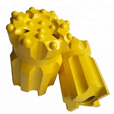 GT60 115mm Drop Center Retrac Button Bit Untuk Bor Grey Solid Granit yang dapat ditarik