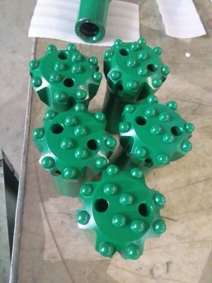 3 Inch / 3,5 Inch T38 Dth Tombol Bits Retrac Tubuh Dengan Sisipan Tungsten Carbide Balistik / Bola