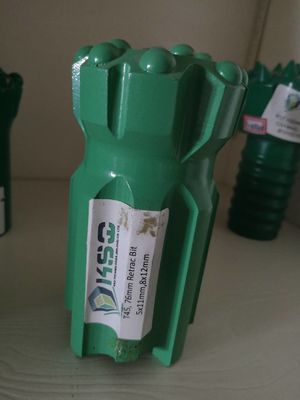 Pengeboran Soft Rock T45 76mm Berulir Tombol Bit Bor Balistik Ditarik Dengan Penetrasi Cepat