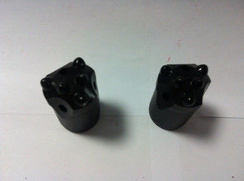 Baja karbon Bor Batu Kecil Bit 11 Derajat Tapered Tombol Bit 7 Tombol Balistik