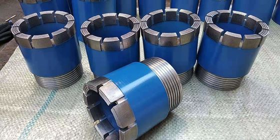 Tabung Tunggal Diamond Tip Drill Bit Hot Pressed Sintered Dia 28 - 200mm