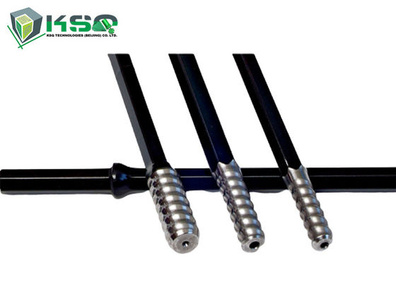 Hex 25 Drifter Batang Batang Kecepatan Shank End rod R25 Panjang 610-3600mm Untuk Penambangan