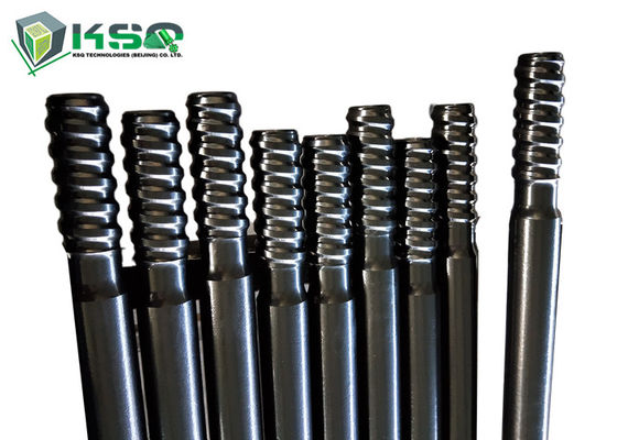 Extension Top Hammer Threaded Drill Rod Untuk Penambangan / Tunnel Drilling Carbon Steel