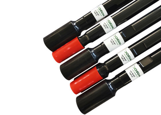 Putaran 12 Feet T38 Bor Extension Rod / Steel Drill Rod Dengan Wrench Flat 32mm