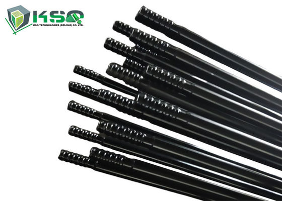 R25 Threaded Drill Rod Drifter Dan Speed ​​Rod 610mm - 3700mm Untuk Penambangan