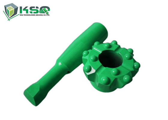 Reaming Bit 12 ° Rock Drilling Tools Pilot Adapter 12 ° Dia 40mm Untuk Lubang Potong Besar 35 °