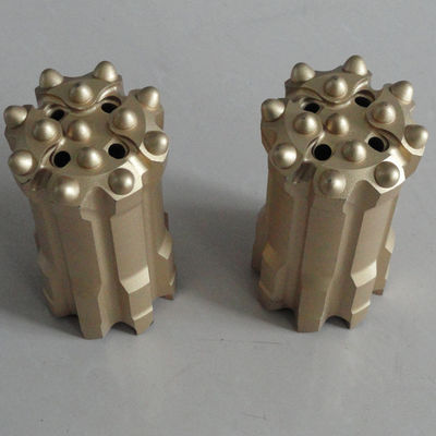 Tungsten Carbide Bulat Retractable Drill Bit R32 Untuk Tunneling
